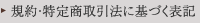 規約・特定商取引法に基づく表記