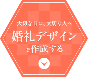 大切な日に、大切な人へ 婚礼デザインで作成する